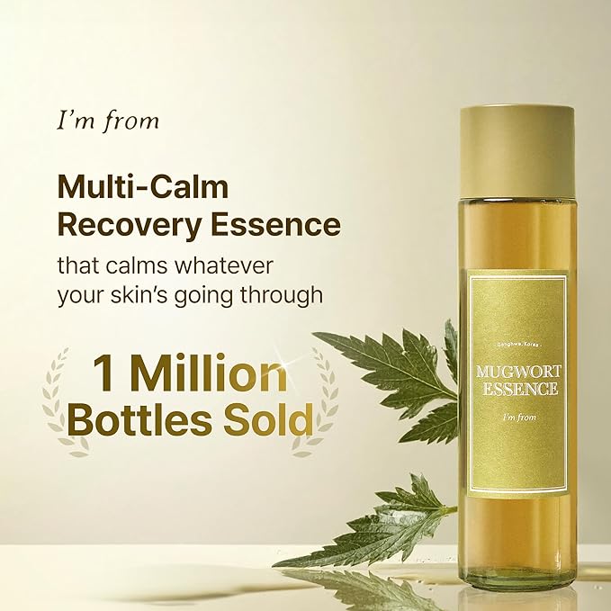 I'm From Mugwort Essence | Vegan Extract - Soothe Sensitive and Irritated Skin, Redness Relief, Refreshing, Korean Hydrating Toner | 5.41 Fl Oz, All Skin Types, PETA Approved