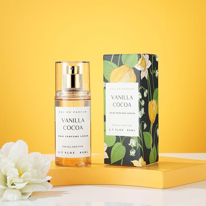 benatu Hair Perfume Mist for Women, Alcohol-Free Long-Lasting Fragrance, Vanilla Scent Lightweight 2-in-1 Argan Oil Hair Serum Spray for Shine and Hydration