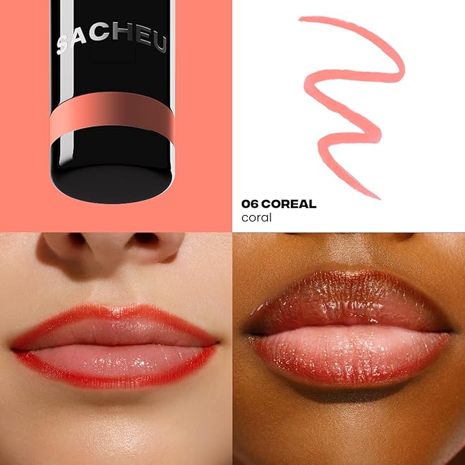 Sacheu Lip Liner STAY-N Peel Off Lip Stain, Longwear, COREal