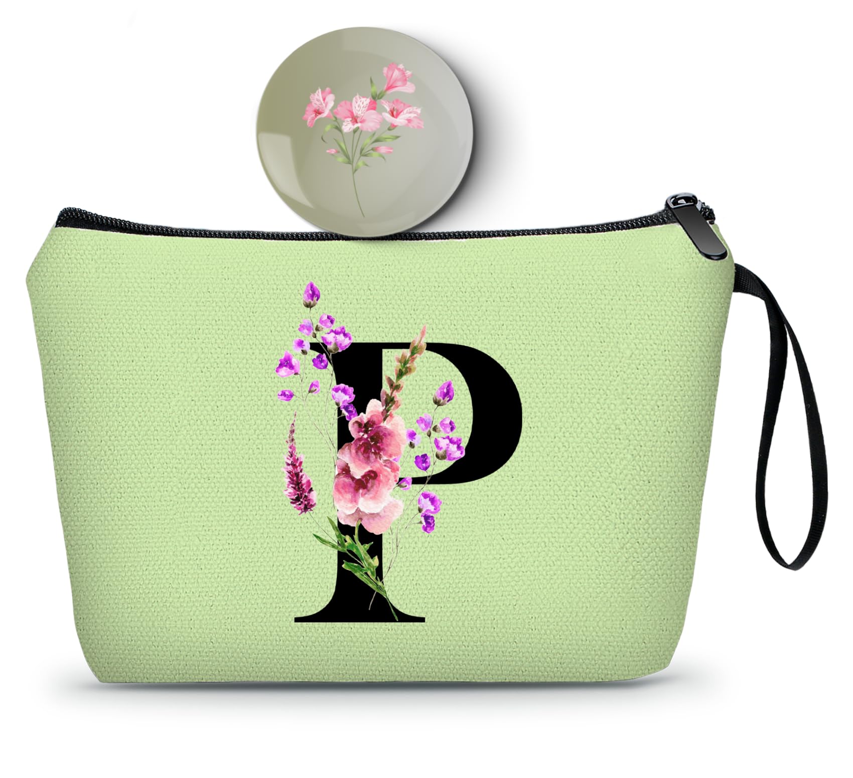 Birthday Inspirational Bridesmaid Proposal Team Small Gifts for Women Mom Aunt Teacher Sister Coworkers Makeup Cosmetic Bag Travel with Mirror Mothers Day Christmas Graduation P