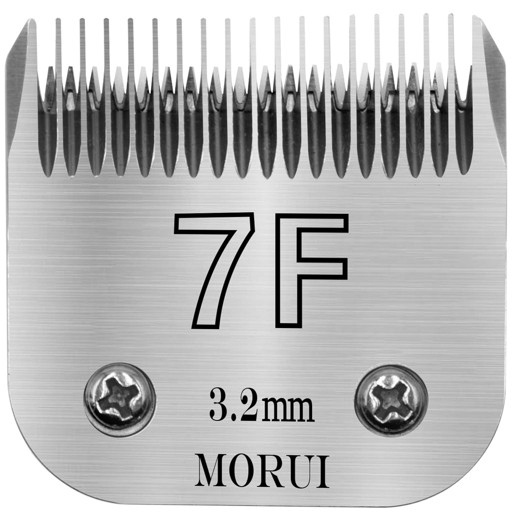 morui Detachable Pet Dog Clipper Blades UltraEdge Compatible with Oster A5,Wahl KM10 Series Clippers (10# 1.5mm- 2 Pack)