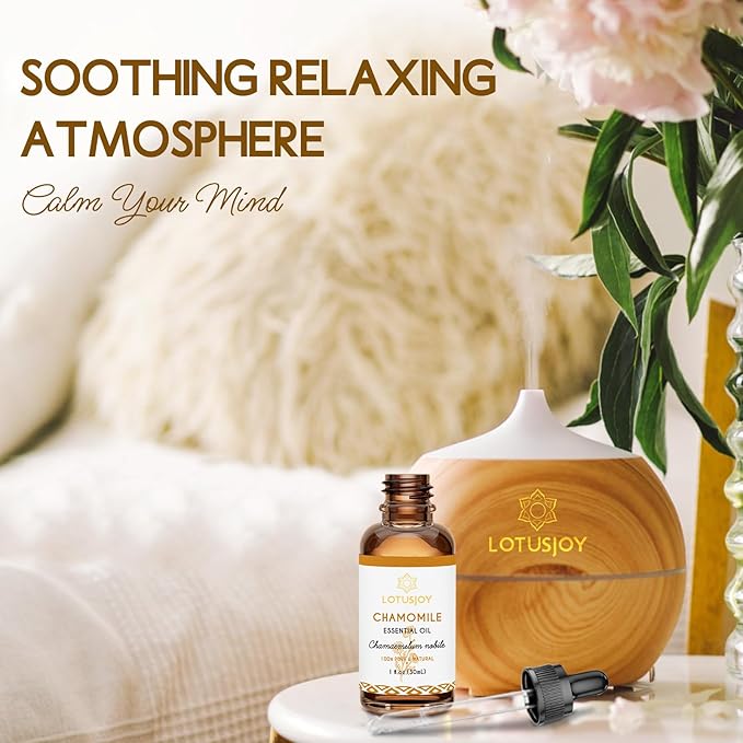 LOTUSJOY Chamomile Essential Oil for Skin Body Hair Diffuser, 1 Oz