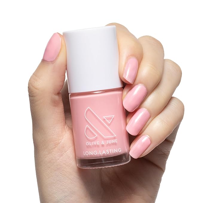 Olive & June Long Lasting Nail Polish, Saltwater Taffy Sheer Pink