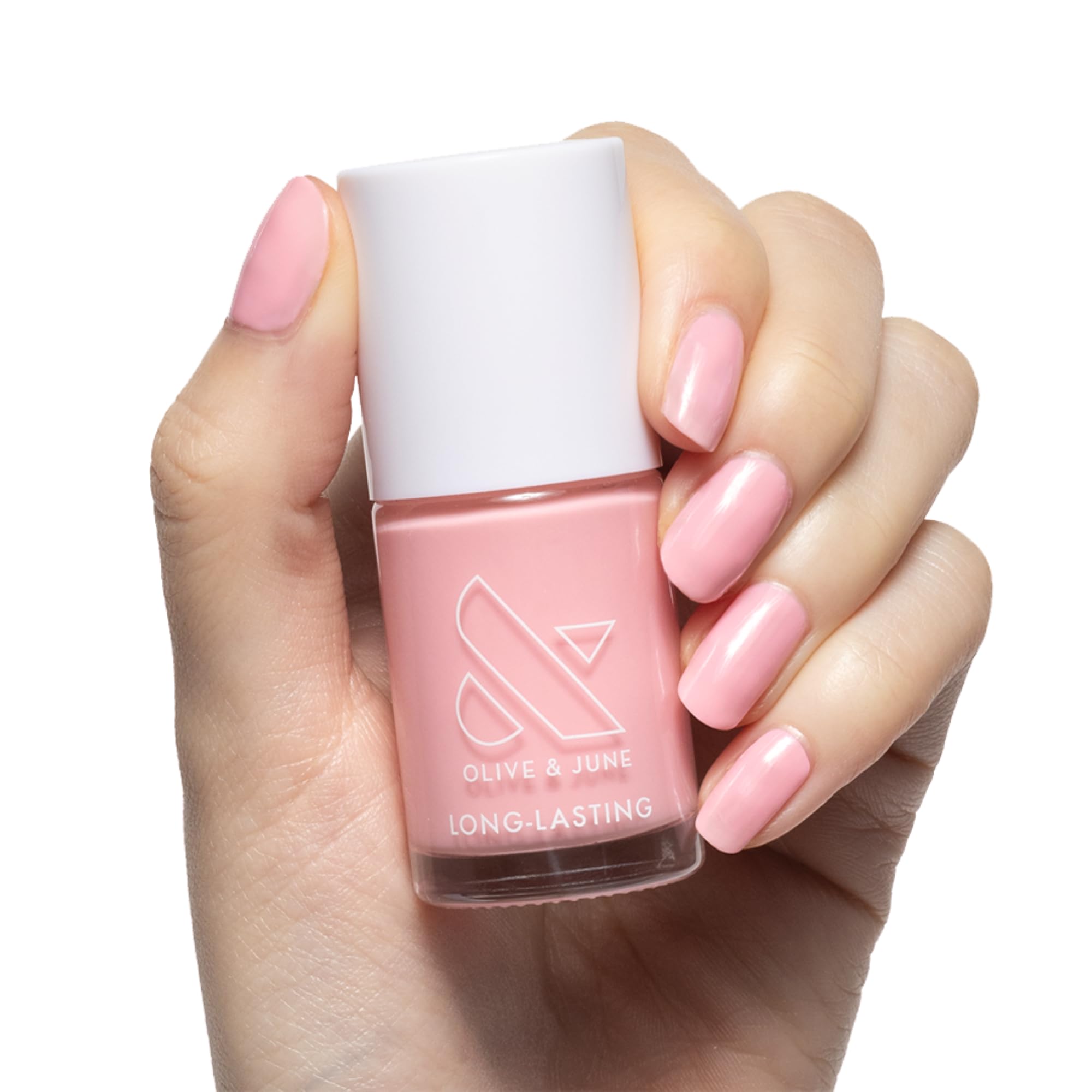 Olive & June Long Lasting Nail Polish, Saltwater Taffy Sheer Pink