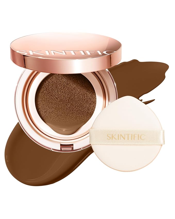 SKINTIFIC Full Coverage Cushion Foundation #45W Chestnut