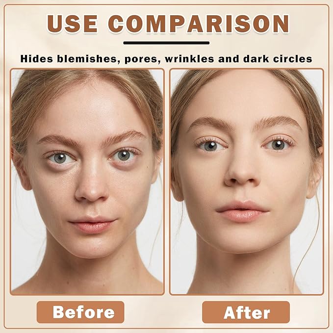 QIUFSSE Magic Minerals Airbrush Foundation Makeup (03 Nude)