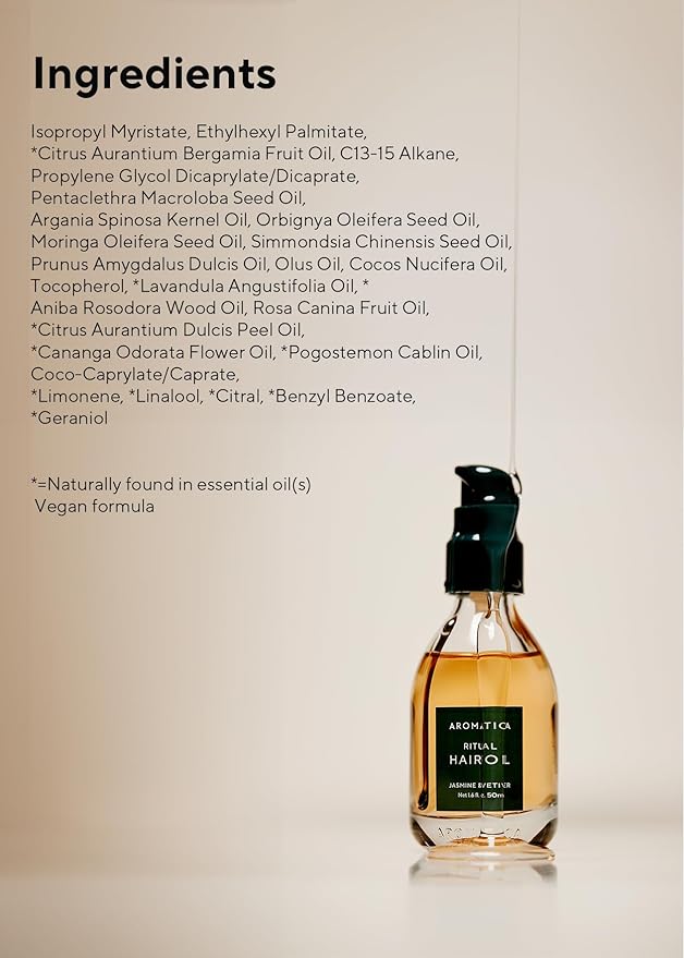 AROMATICA Ritual Jasmine & Vetiver Hair Oil (1.6 fl oz)