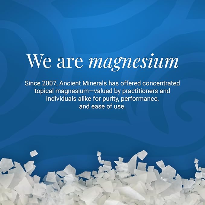Ancient Minerals Magnesium Bath Flakes, Epsom Salt Alternative, 1.65lb