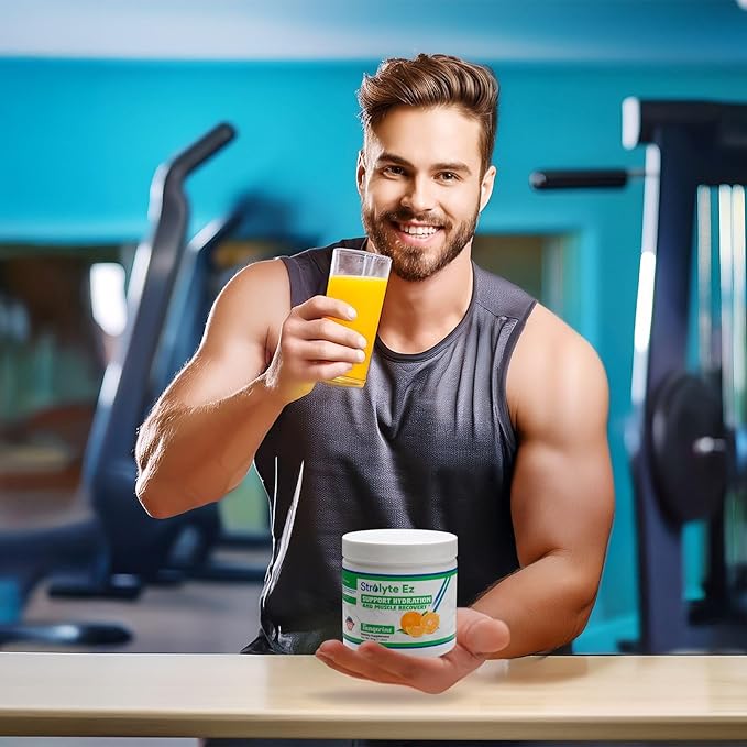 Strolyte Ez Keto Electrolytes Powder - Sugar Free Daily Hydration Powder Boost Energy & Muscle Recovery - Refreshing Tangerine Electrolyte Powder with All Essential Electrolytes & Trace Minerals