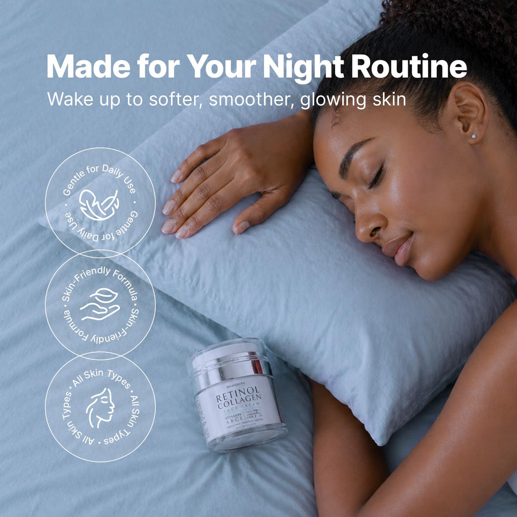 EnaSkin Retinol Collagen Face Cream for Wrinkles, Anti-Aging Moisturizer