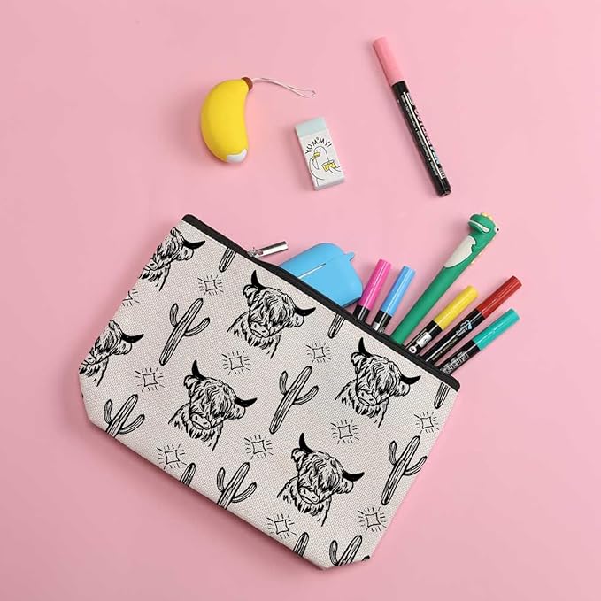 ZHAMEN Western Makeup Bag Western Gifts for Women Cosmetic Bags