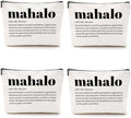CQM 4pcs Hawaiian Gifts Makeup Bags Hawaii Cosmetic Bag Hawaiian Souvenirs
