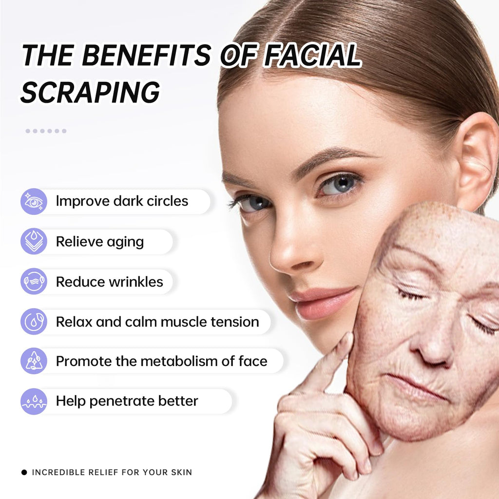 CUTELIILI Stainless Steel Gua Sha - Metal Gua Sha, Gua Sha Facial Tools
