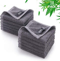 Face Washcloths 12 Pack,Womens Reusable Makeup Remover Towel,10''x10'',Grey