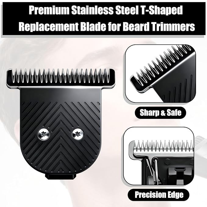 Premium Stainless Steel T Blade Replacement for MANSCAPED The Beard Hedger