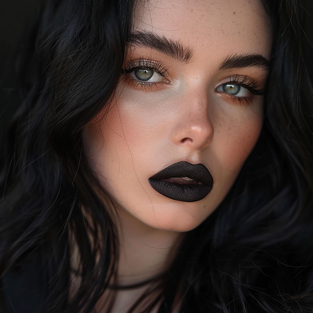 Depuplum Black Lipstick Matte for Women Goth Long Lasting Lipsticks