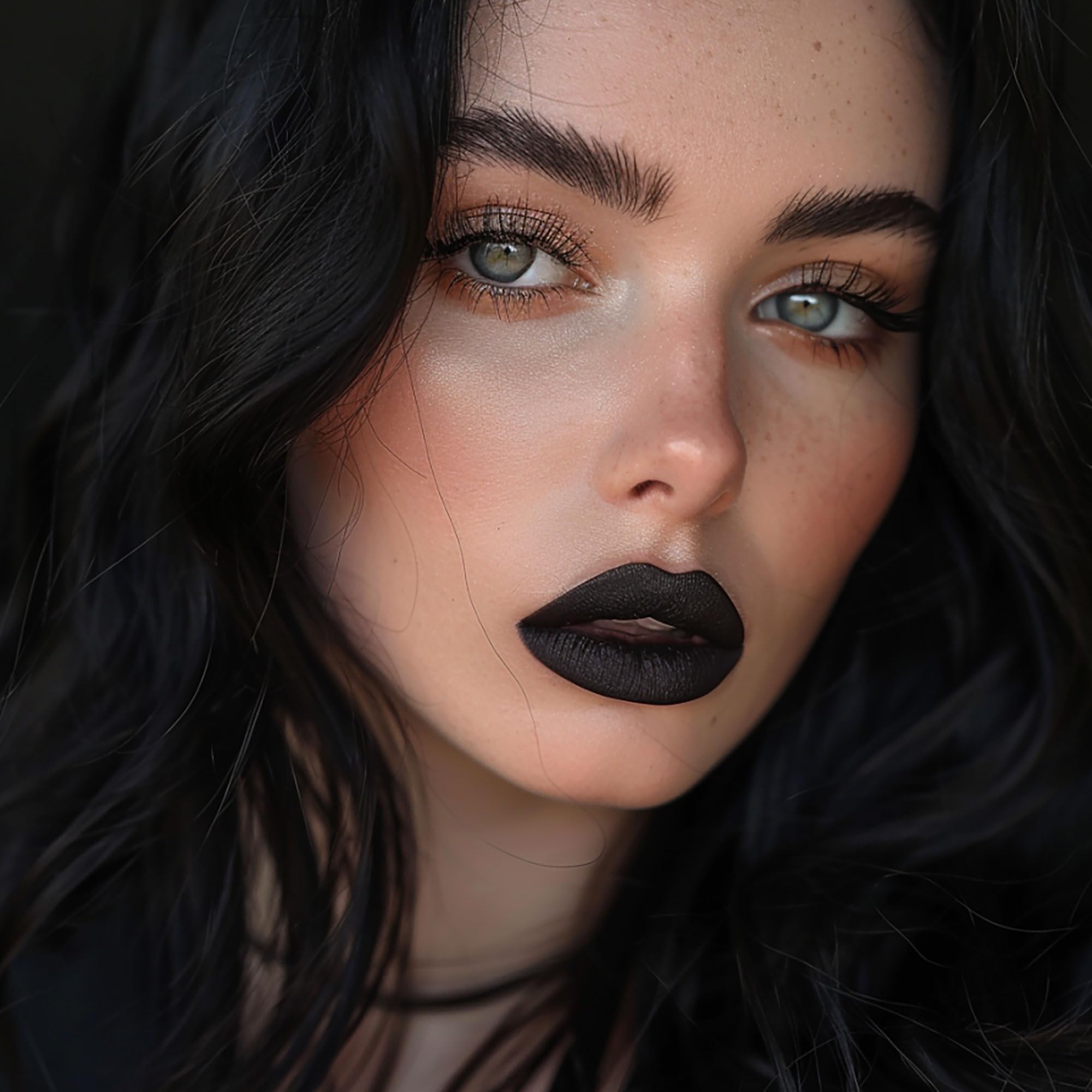 Depuplum Black Lipstick Matte for Women Goth Long Lasting Lipsticks