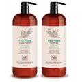 Soapbox Tea Tree Oil & Mint Shampoo & Conditioner Set, Leaves Hair & Scalp Balanced & Soothed - Clean Ingredients Free of Harsh Chemicals, Sulfates, Parabens & Silicones - 1 Liter Each