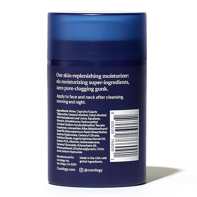 Curology Face Moisturizer for Dry Skin, Hyaluronic Acid Cream, Shea Butter