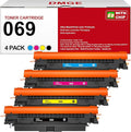 069 Toner Cartridges Set 4 Pack Replacement for Canon 069 069H Mf753cdw