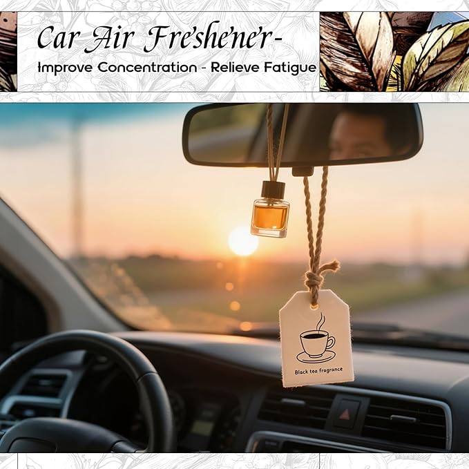 HIQILI Black Tea Fragrance Oil for Diffuser & Car Air Freshener - 1 Fl Oz