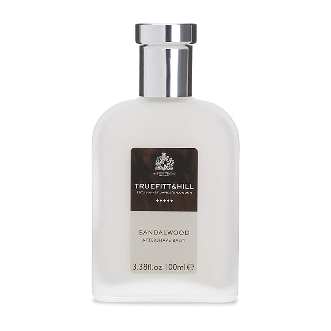 Truefitt & Hill Sandalwood After Shave Balm for Men, Fresh Classic scent, 3.38 oz.