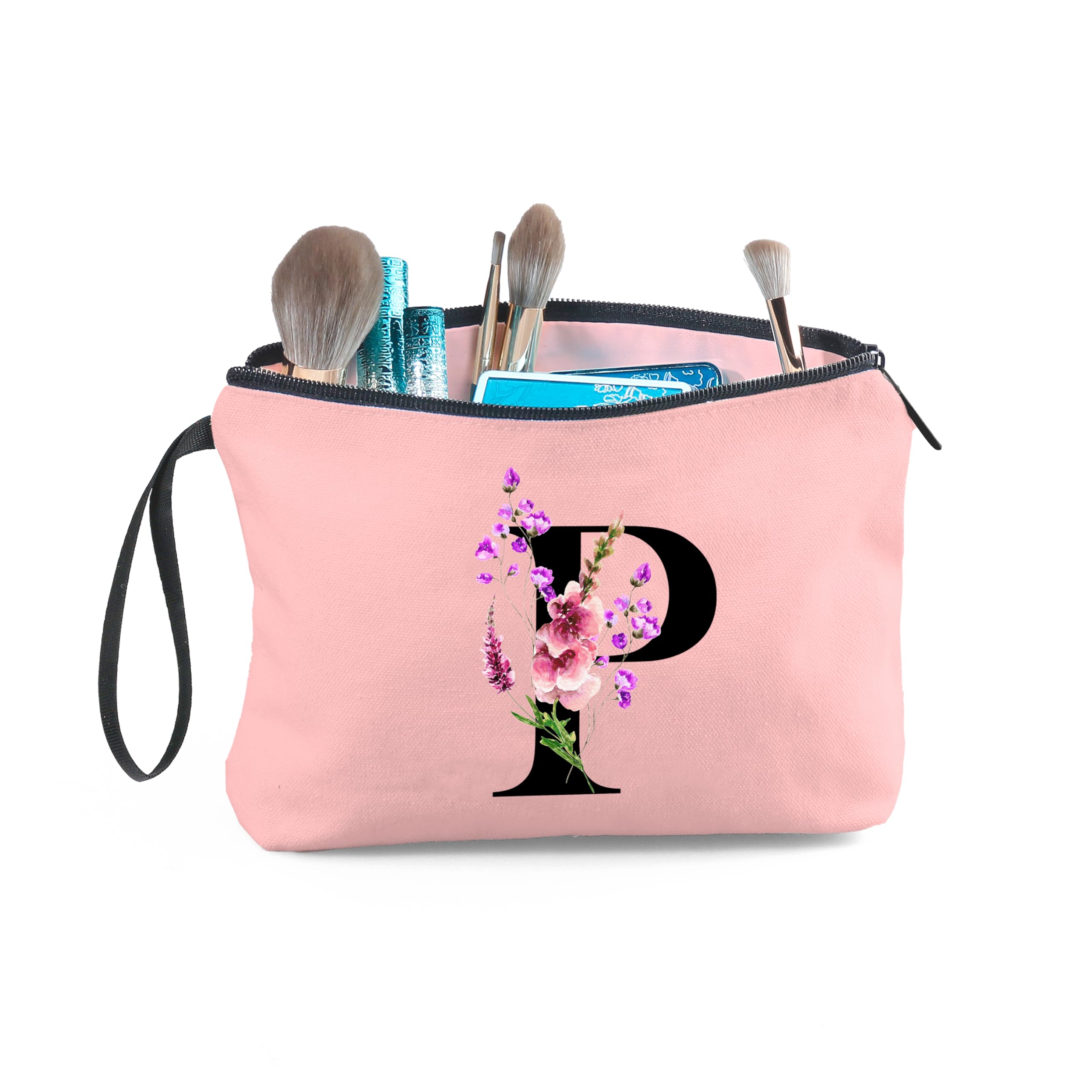 SEAMOON Birthday Inspirational Bridesmaid Proposal Team Small Gifts for Women Mom Aunt Teacher Sister Coworkers Makeup Cosmetic Bag Travel with Mirror Mothers Day Christmas Graduation P