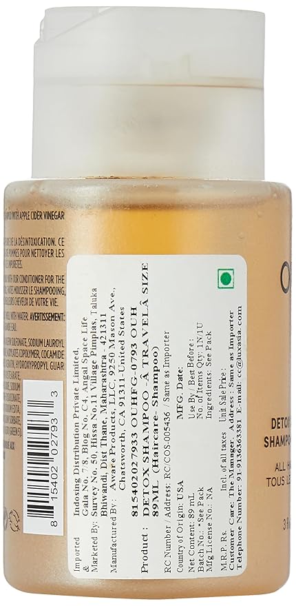 OUAI Detox Shampoo Travel Size - Clarifying Shampoo (3 oz)