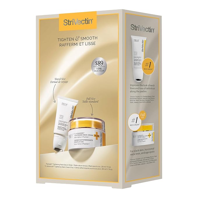 StriVectin Tighten & Smooth Neck Cream & Neck Serum Roller 2-Piece Set