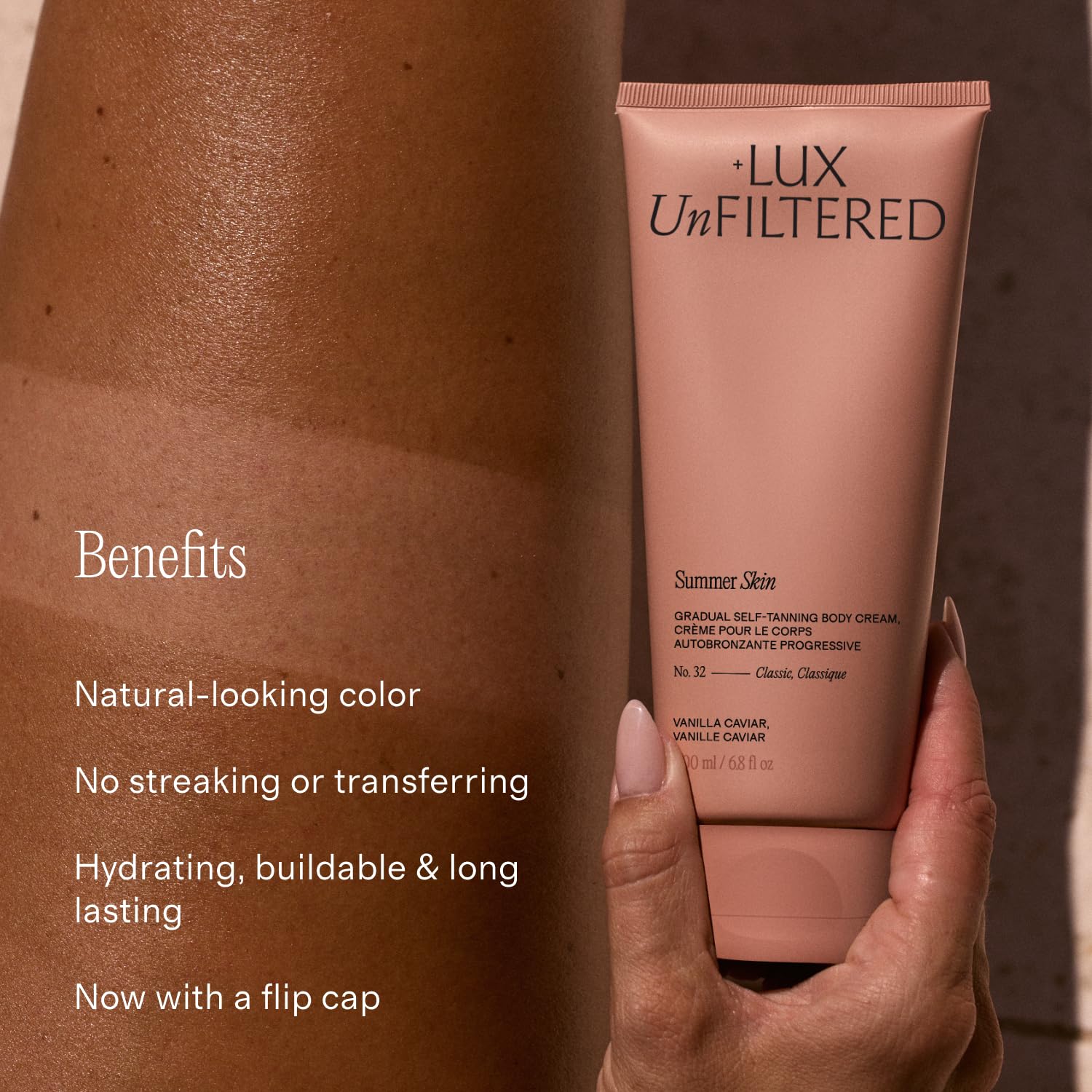 + Lux Unfiltered - Summer Skin Classic Gradual Self Tanner - Santal