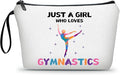 ARIOSEY Gymnastics Gifts for Girls, Zipper Makeup Bag Cosmetic Pouch