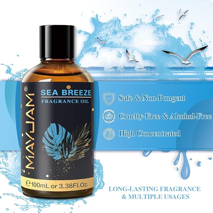 MAYJAM Sea Breeze Fragrance Oil for Diffusers for Home, 100ML/3.38FL.OZ