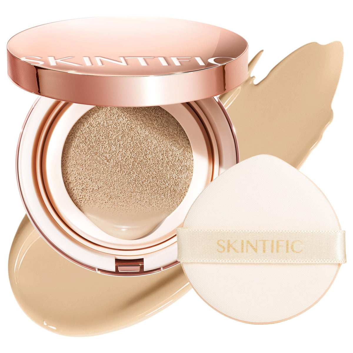 SKINTIFIC Full Coverage Cushion Foundation #00N Natural Porcelain