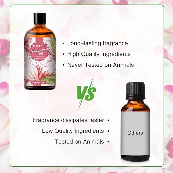 PHATOIL Japanese Magnolia Fragrance Oil for Diffuser Aromatherapy 3.38FL.OZ