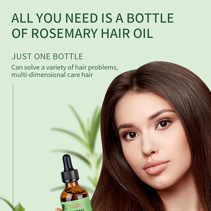 Hobaca Organics Rosemary Mint Scalp & Hair Strengthening Oil for All Hair Types, 2 Ounce (2 FL Rosemary Mint Oil)