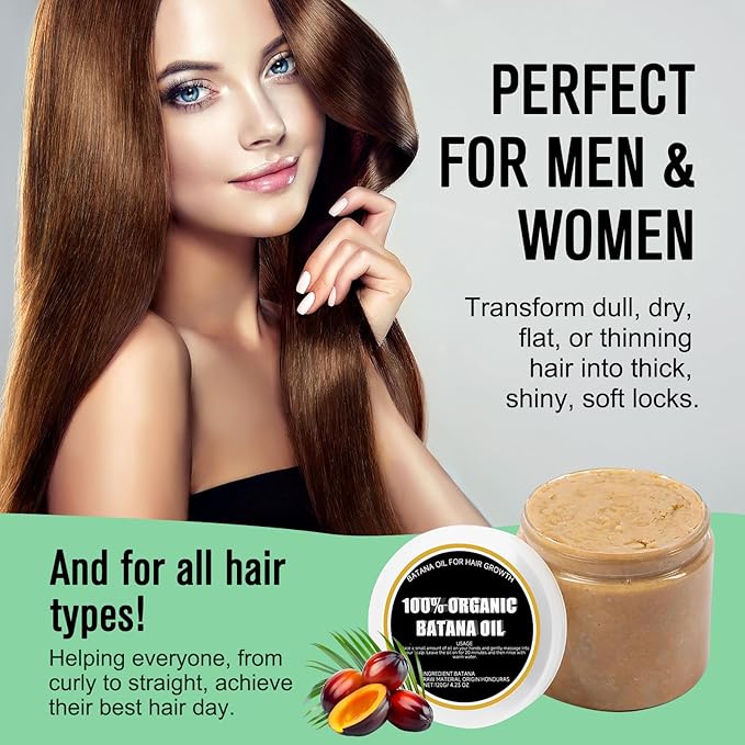 Divine Vitals Batana Oil for Hair, Adds Texture & Shine, For Men and Women (2pcs)