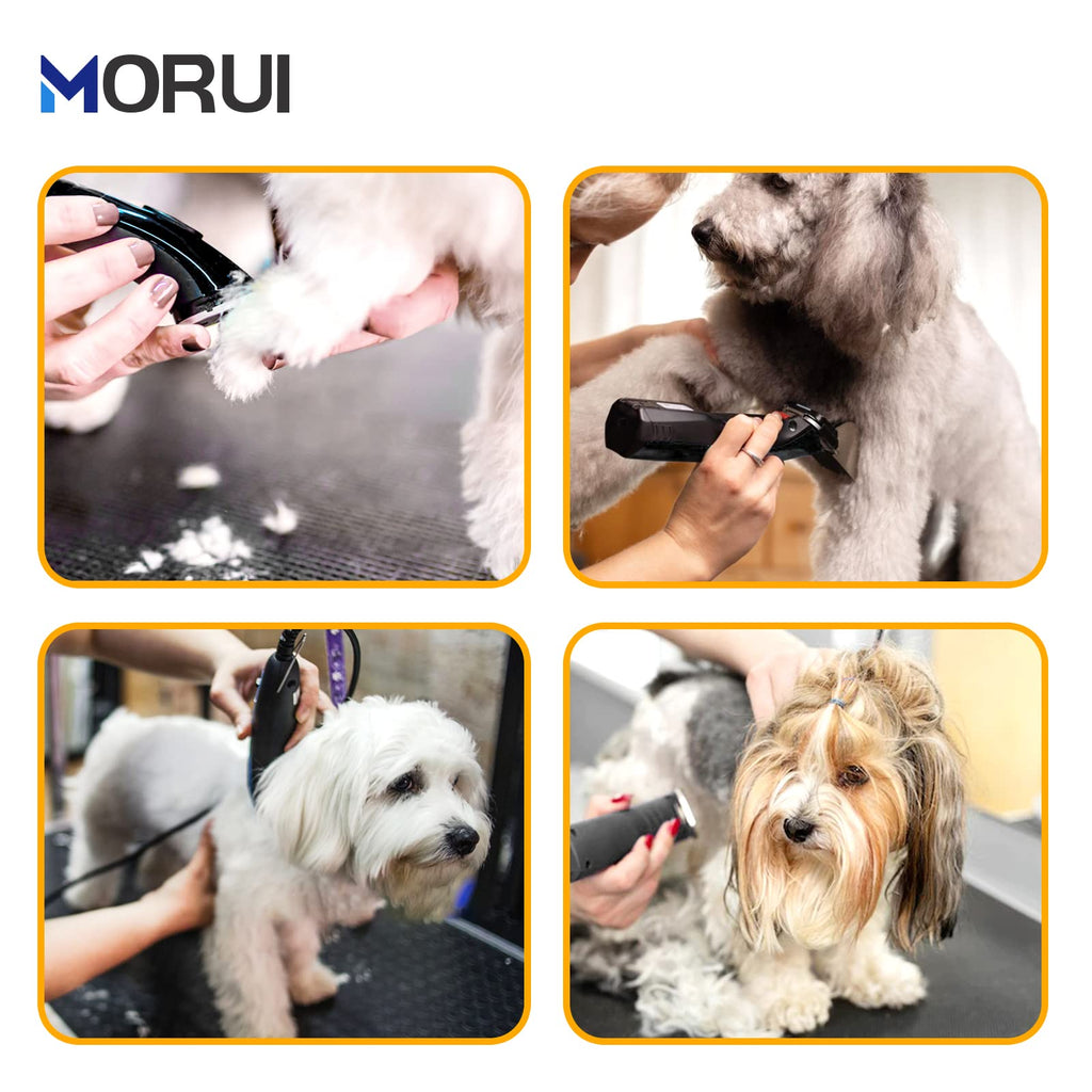 morui 3-3/4F Cut Length 1/2"(13mm) Detachable Pet Dog Clipper Blades UltraEdge Series Clipper Blades for Dog Grooming Compatible with Most Andis,Oster A5 Wahl KM Series Clippers