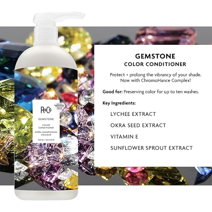 R+Co Gemstone Color Shampoo and Conditioner Set, 33.8 oz (Pack of 2)