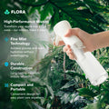 Flora Plant Mister Spray Bottle, Fine Mist for Indoor Plants (2 Pack)