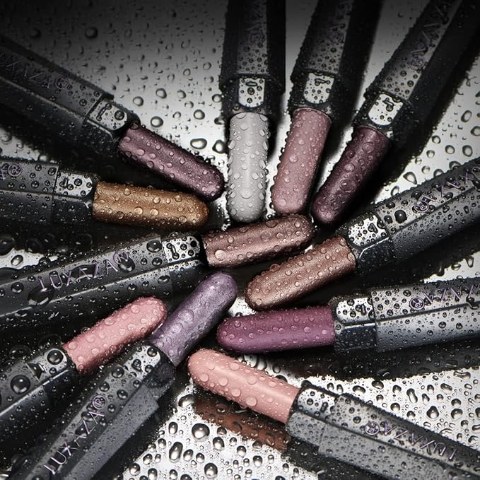 LUXAZA PRO Plum Eyeshadow Stick Makeup Set 10PCS, Neutral Shimmer And Matte Cream Eye Shadow Palette, Metallic Bronze Smoky Eyeliner Brightener Crayon Pencil Kit, Ideal Gift for Women -Cocoa Crush