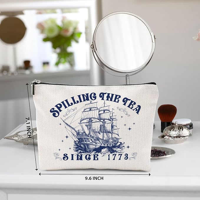 History Teacher Gifts Makeup Bag, Teacher Appreciation Gifts Cosmetic Bag