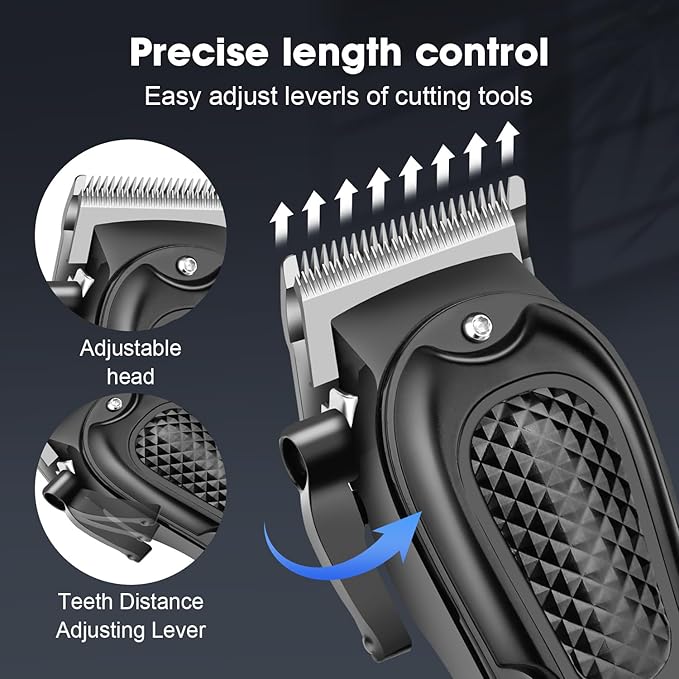 HIENA PRO Hair Clippers for Men, Cordless Clipper and Trimmer Set