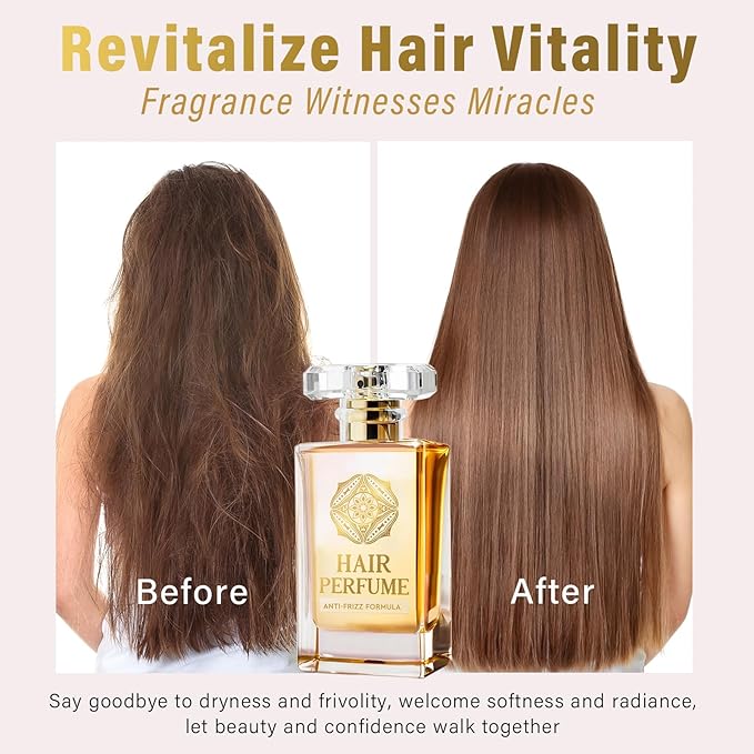 Crislan Hair Perfume, Pheromones Perfumes for Women, 50ml Natural Scented Hair Mist, Leave-In Conditioning Spray for Dry & Frizzy Hair, Long Lasting Fragrance