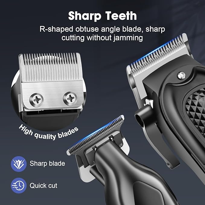HIENA PRO Hair Clippers for Men, Cordless Clipper and Trimmer Set