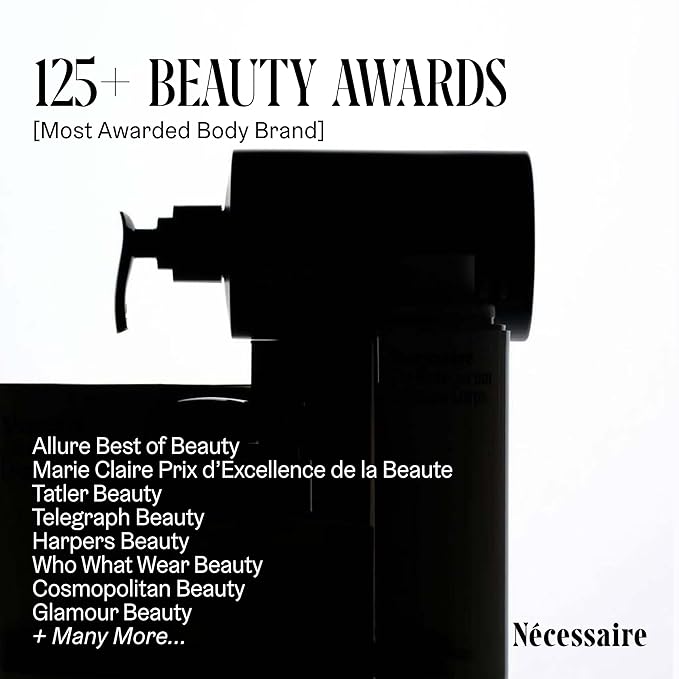 Nécessaire The Body Serum – Fragrance-Free Hydrating Lotion with Hyaluronic Acid + Niacinamide – Fast-Absorbing Body Serum for Sensitive + Eczema-Prone Skin. 1.7fl oz.
