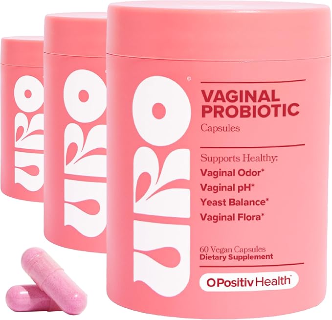 URO Vaginal Probiotics for Odor, Flora & pH Balance – 90-Day Supply