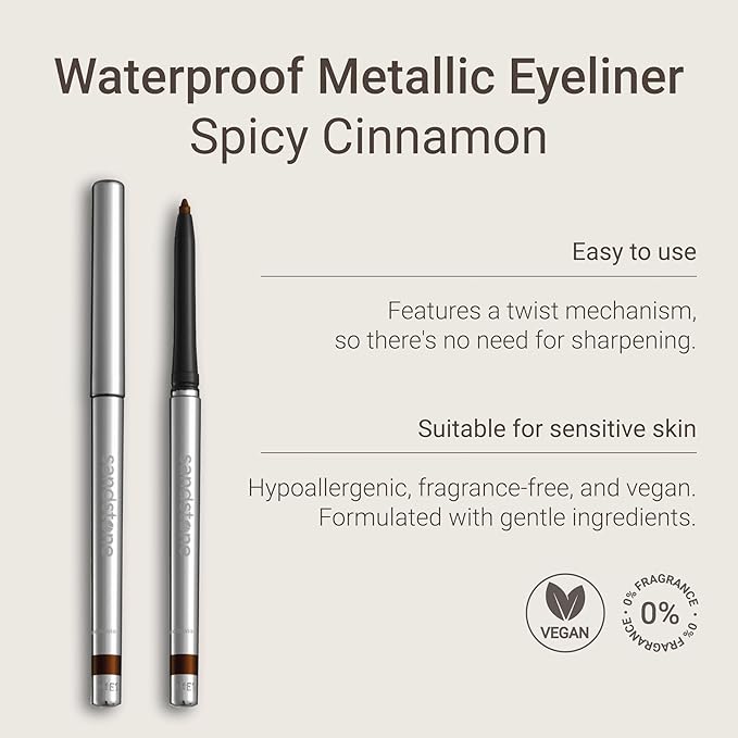Sandstone Scandinavia Hypoallergenic Waterproof Eyeliner Pencil (Cinnamon)