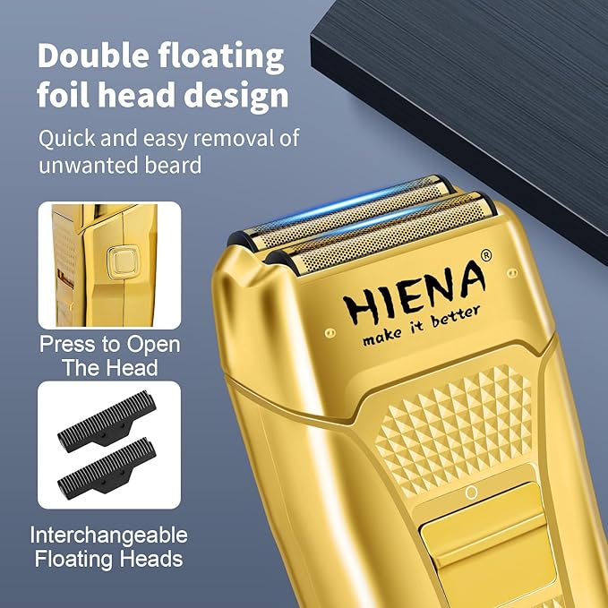 HIENA PRO Hair Clippers for Men, 4-in-1 Professional Barber Kit