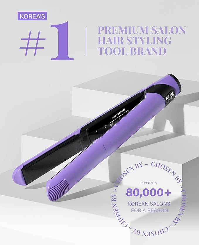 GLAMPALM GlamMuse 1" All-Ceramic Flat Iron | Korea's No.1 Hair Straightener