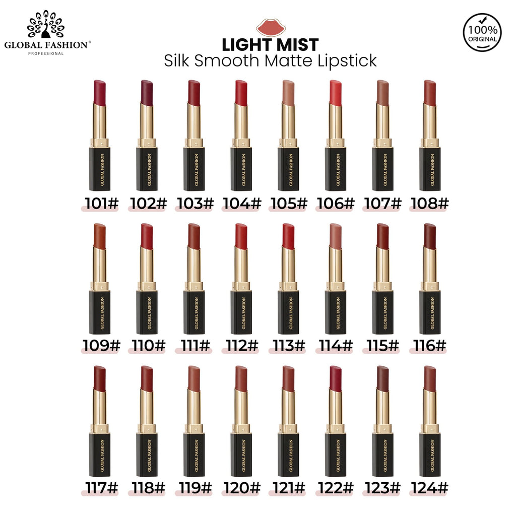 Global Fashion Silk Smooth Matte Lipstick – Long-Lasting, Luxurious Color, Rich Hydration, Lightweight Formula, Lightweight Matte Lip Color for Women, Available in Multiple Shades (116, 0.12 oz)